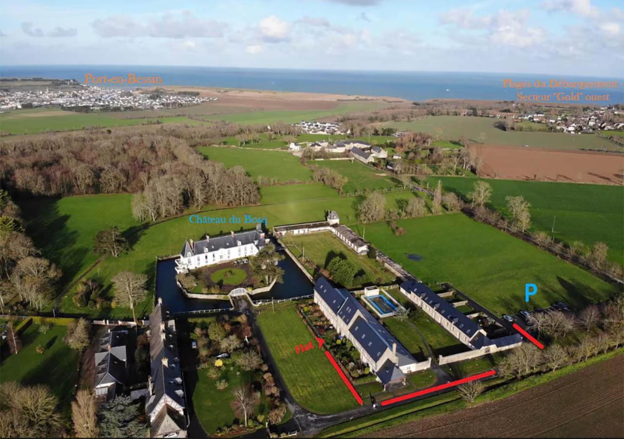 Appartement Lumineux Et Cosy Avec Jardin Vue Sur Chateau Pres Port En Bessin, Bayeux Et Omaha Beach Commes Екстер'єр фото